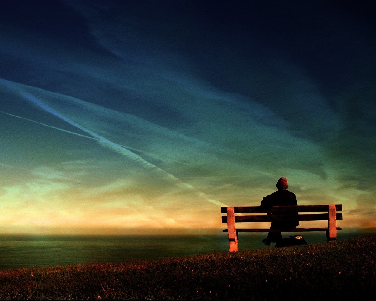 old age bench memories thoughtful