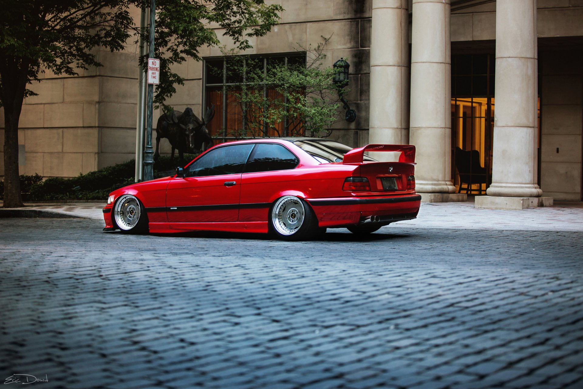 bmw e36 czerwone tuning bmw czerwone