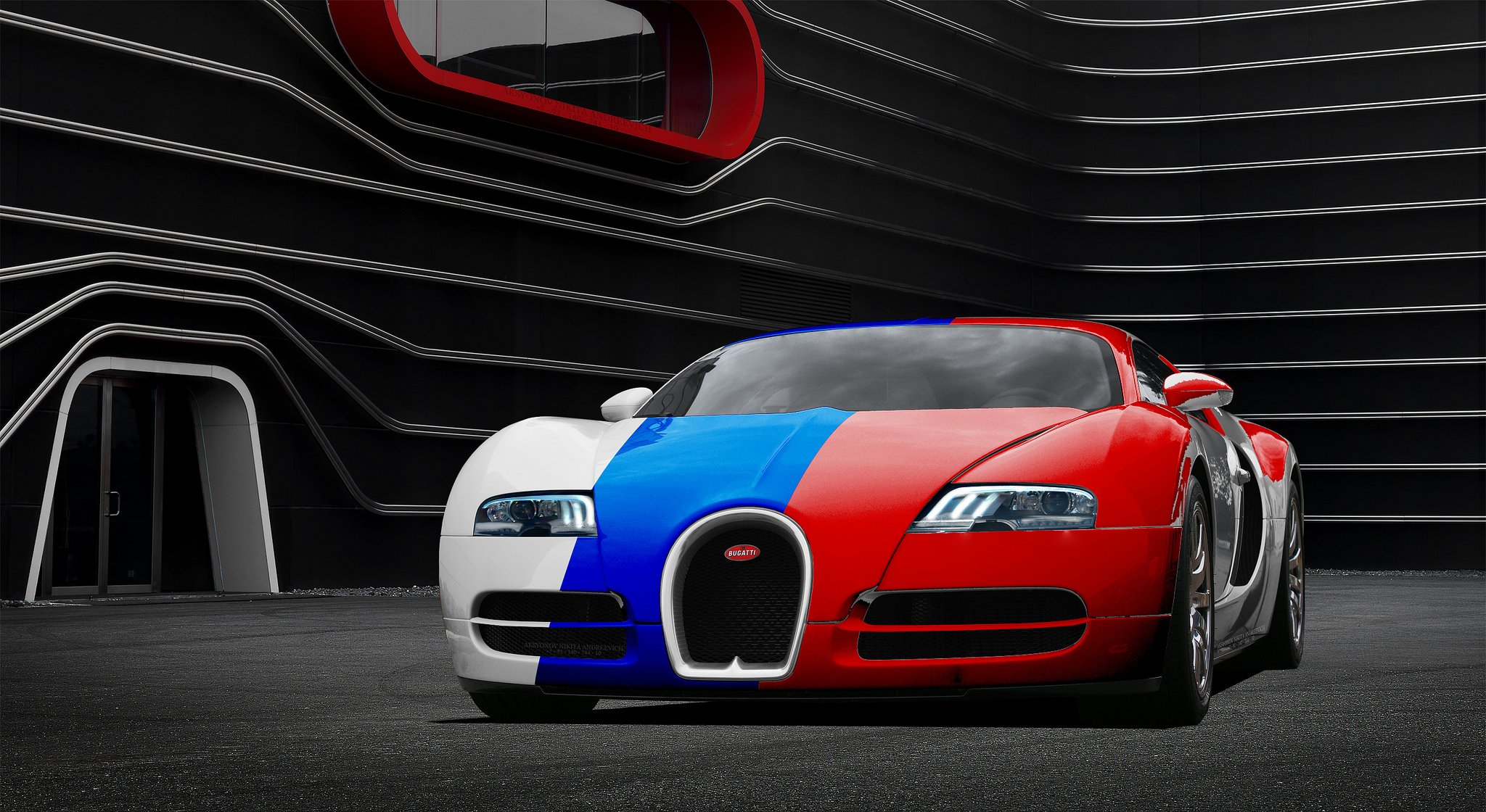 bugatti veyron frente tres colores aksenov nikita andreevich bugatti veyron