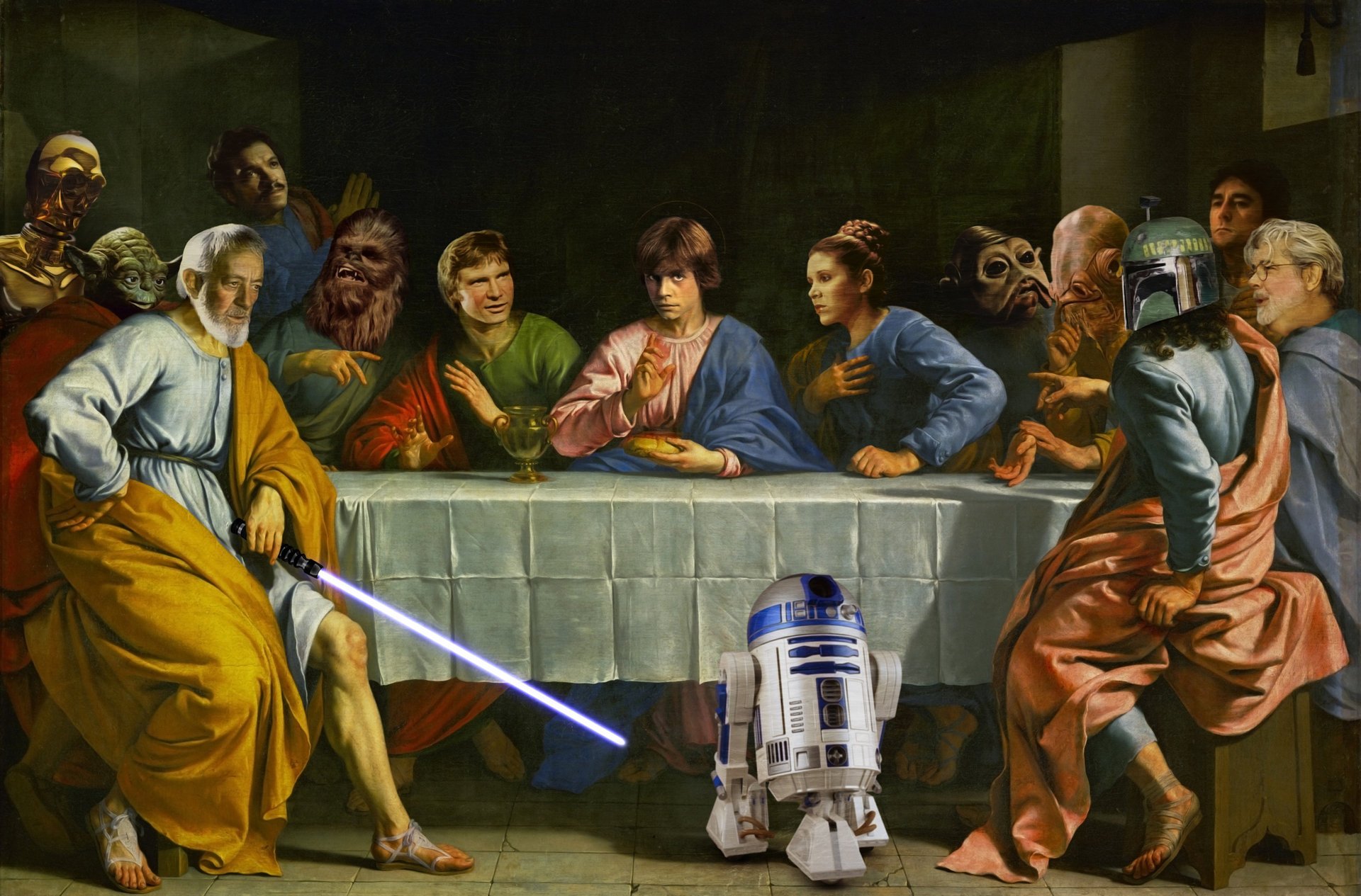 la última cena star wars star wars divertido héroes