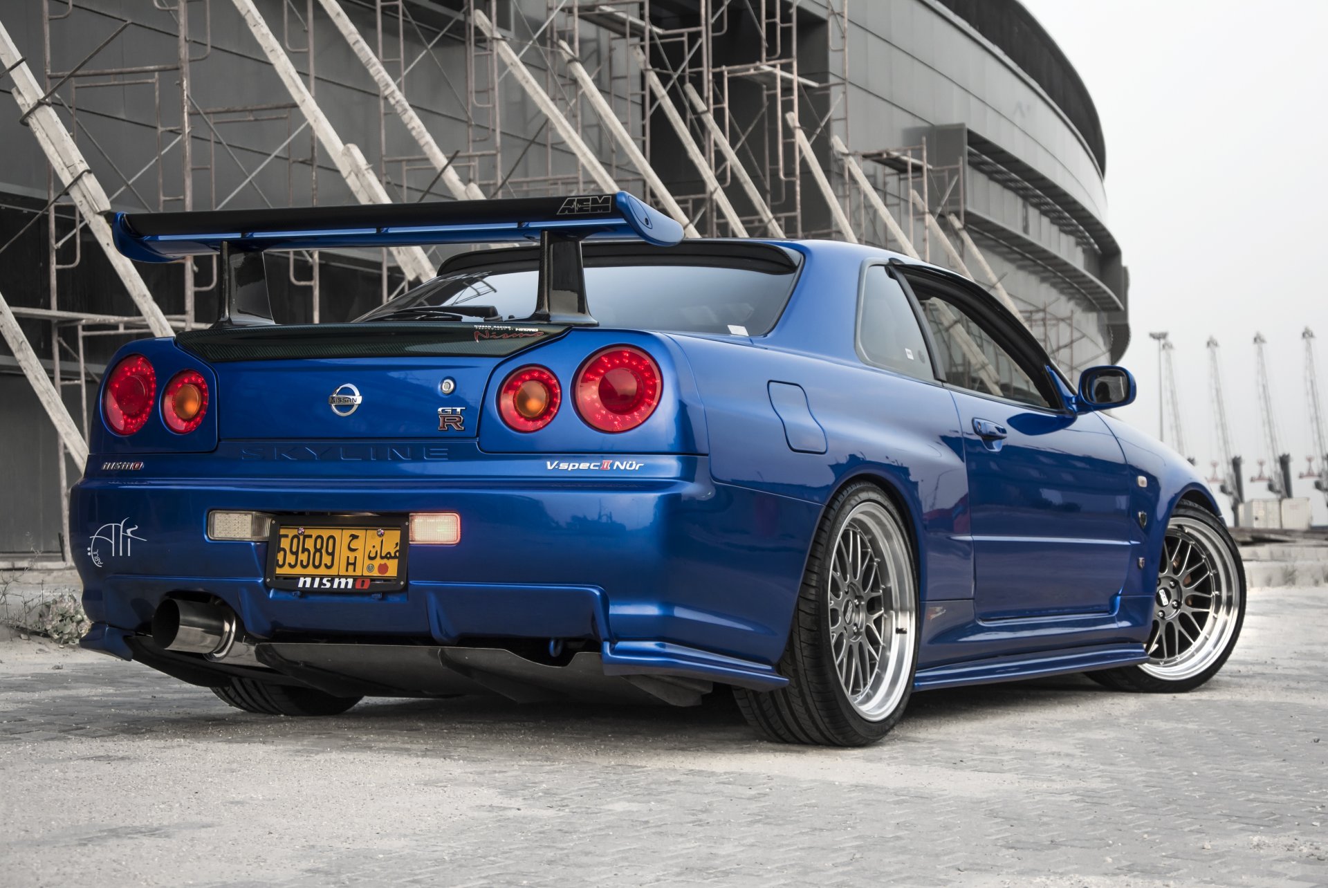 nissan nissan skyline sky gtp r34 v-spezifikation 2 v-spezifikation blau auto nismo nürburgring aem bb