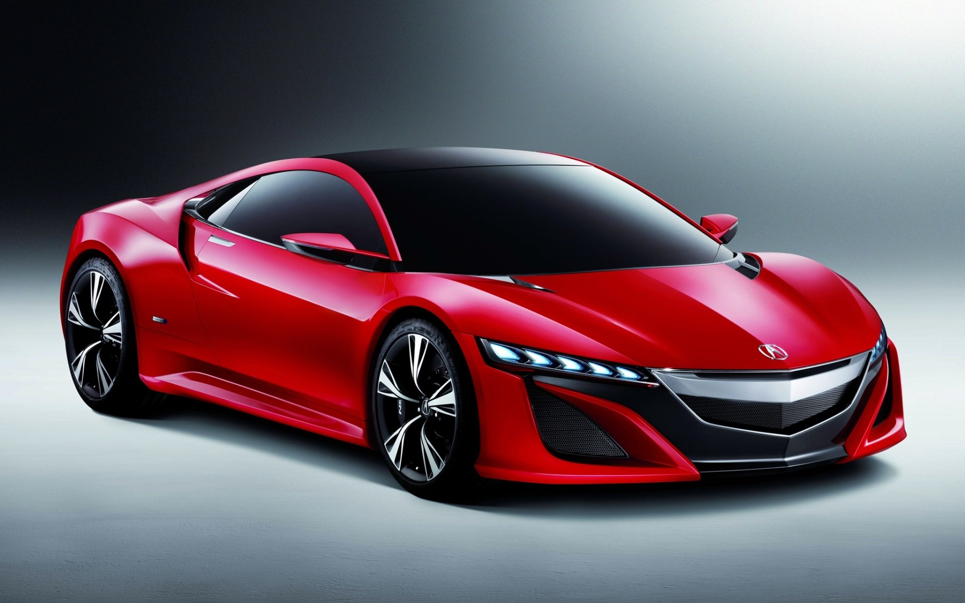 acura nsx concept acura supersamochód czerwony przód tło