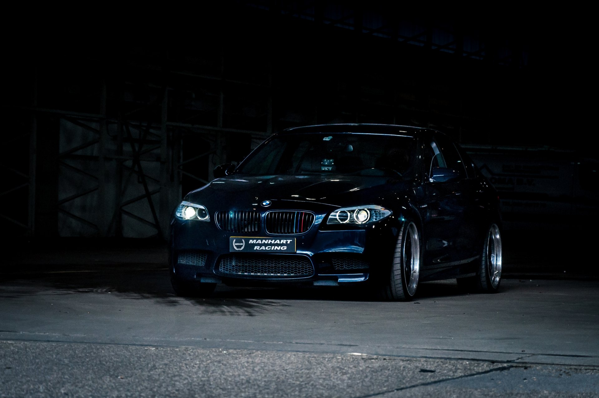 bmw m5 f10 black bmw front daylight