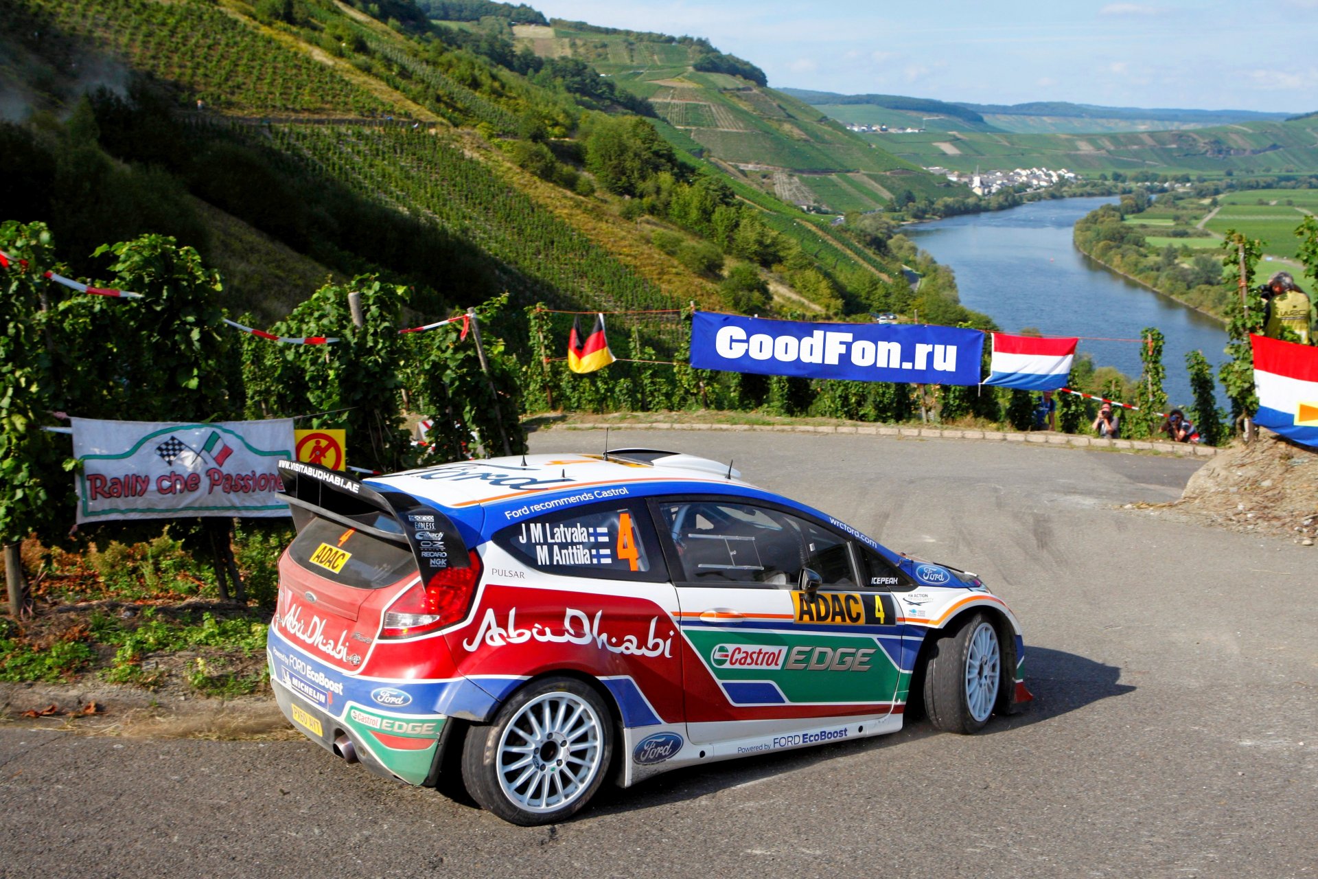 ford fiesta rally wrc turn rally race sport competition river