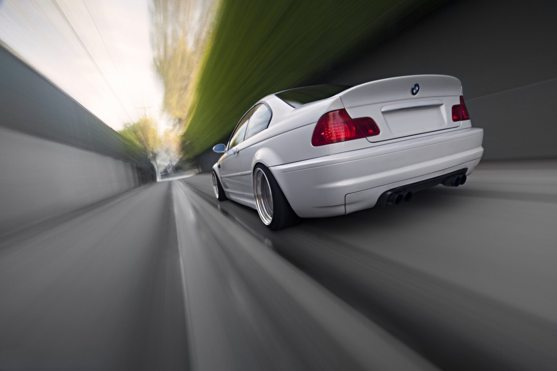 bmw m3 e46 blanco velocidad bmw vista trasera desenfoque