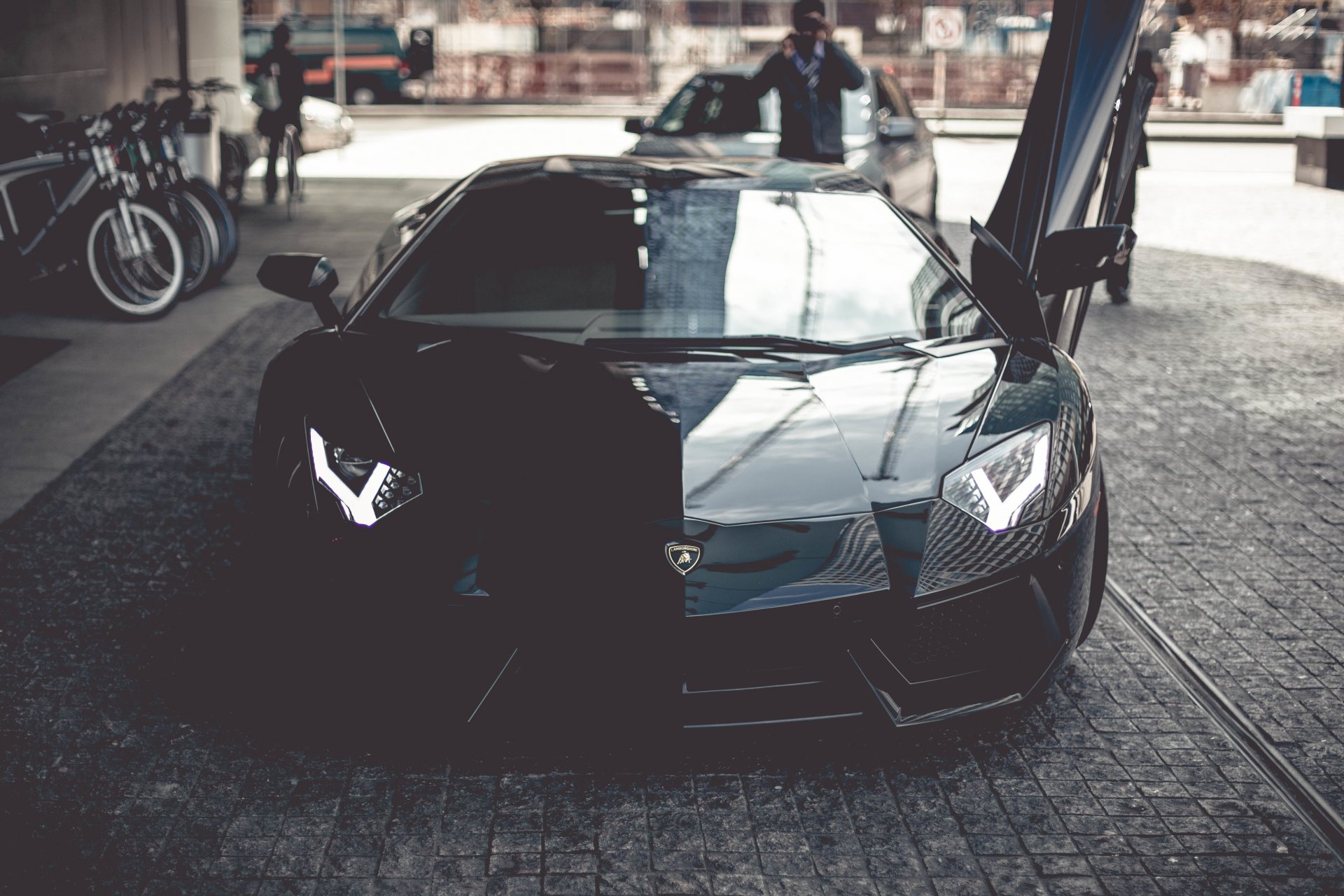 lamborghini aventador vancouver nero supercar