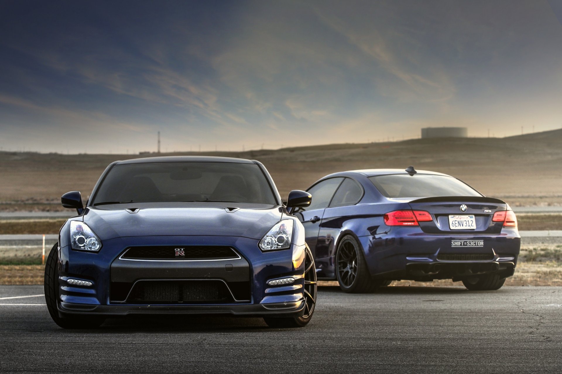 nissan gt-r r35 azul bmw m3 e92 nissan gt-r bmw cielo nubes