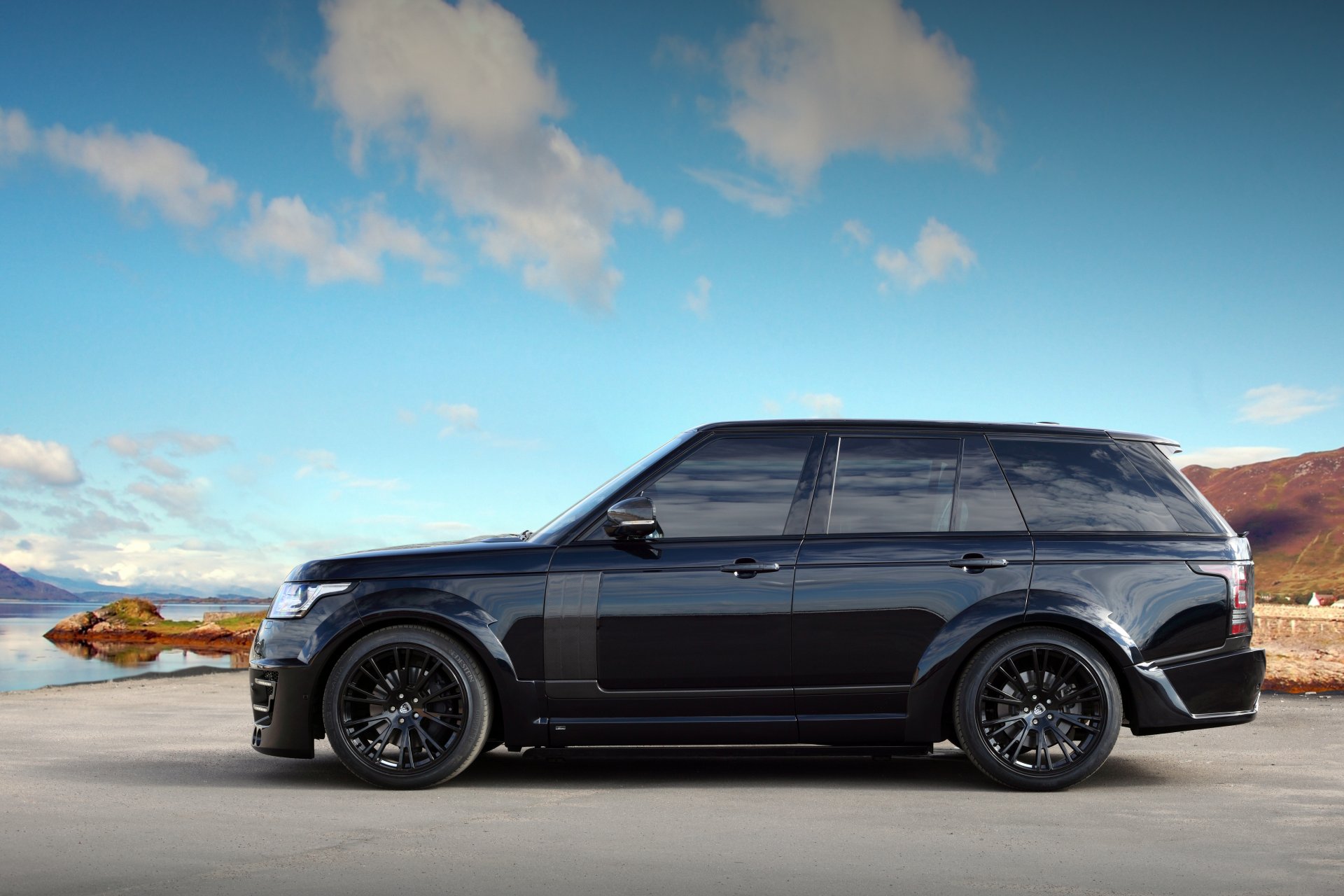 lumma design land rover range rover черный тюнинг небо