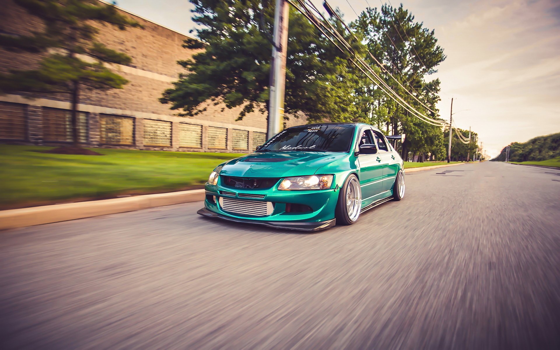 mitsubishi lancer evo 8 messa a punto mitsubishi auto in movimento