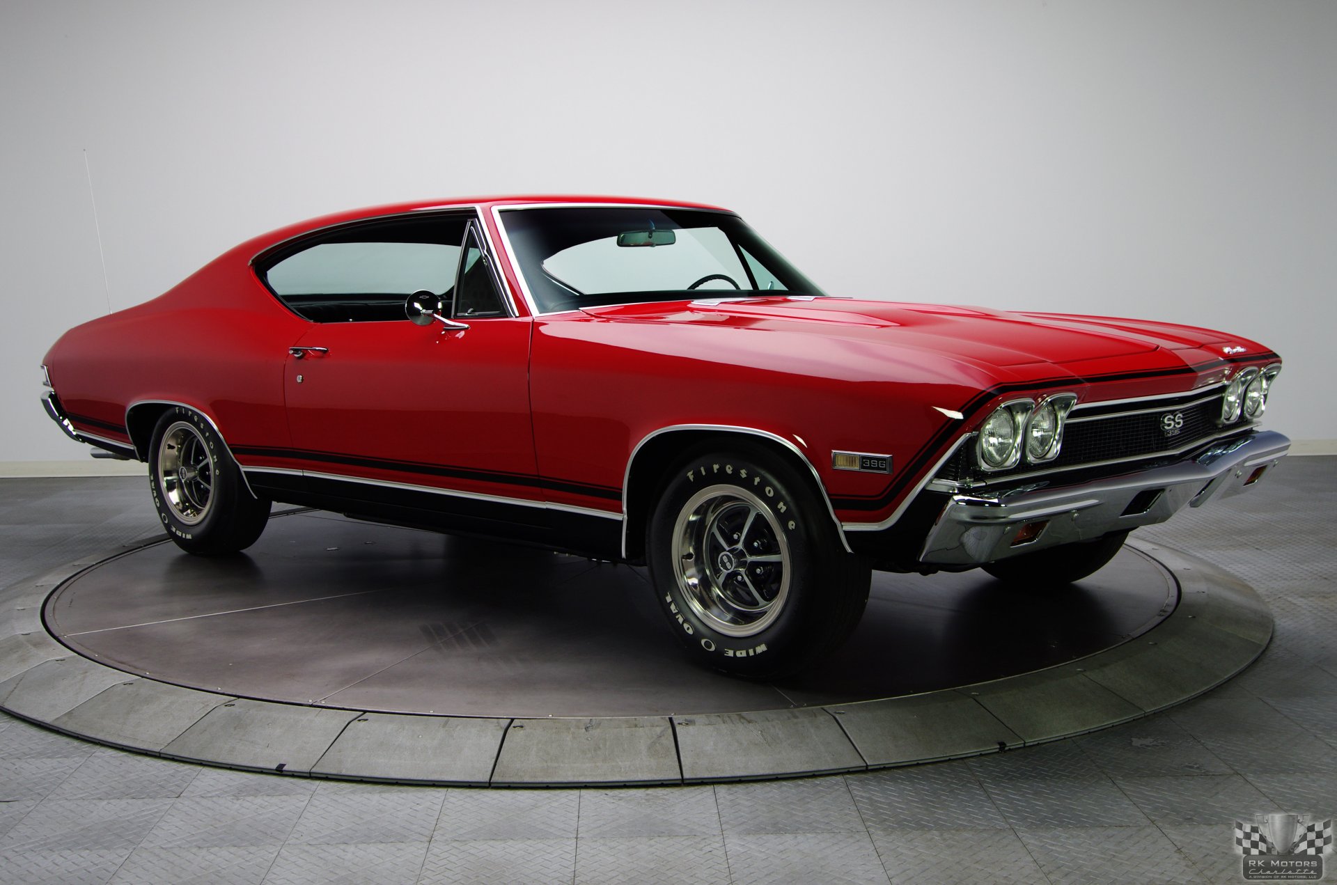 klasyczne auto chevrolet chevelle ss super sport 396 v8 hardtop bolero czerwone 1968