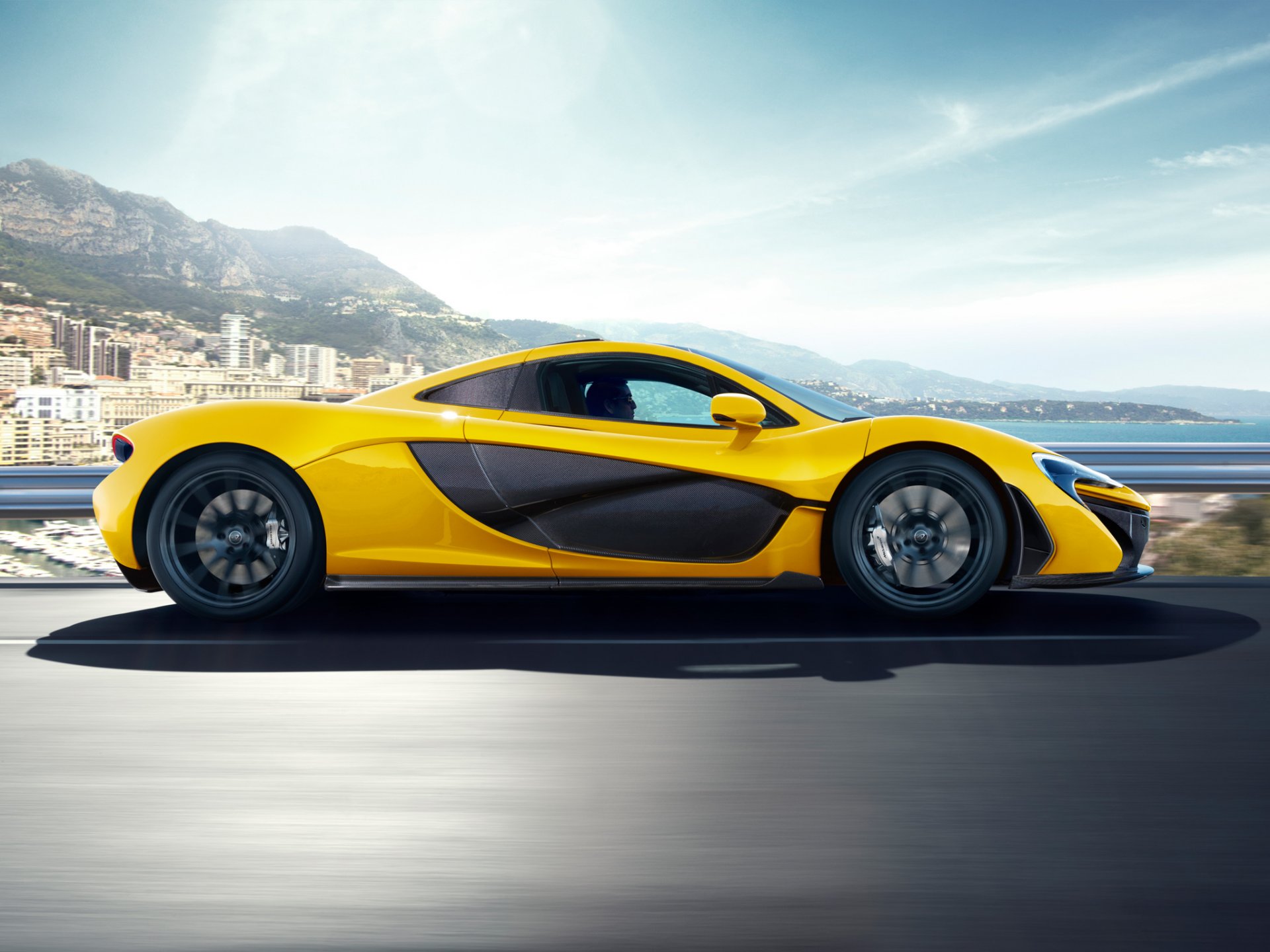 mclaren mclaren p1 widok z boku samochód mclaren niebo