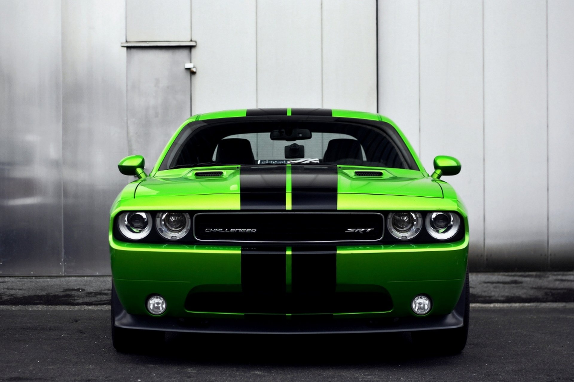 dodge challenger srt8 vert voiture automobile muscle papier peint hd voiture dodge challenger vert avant joliment