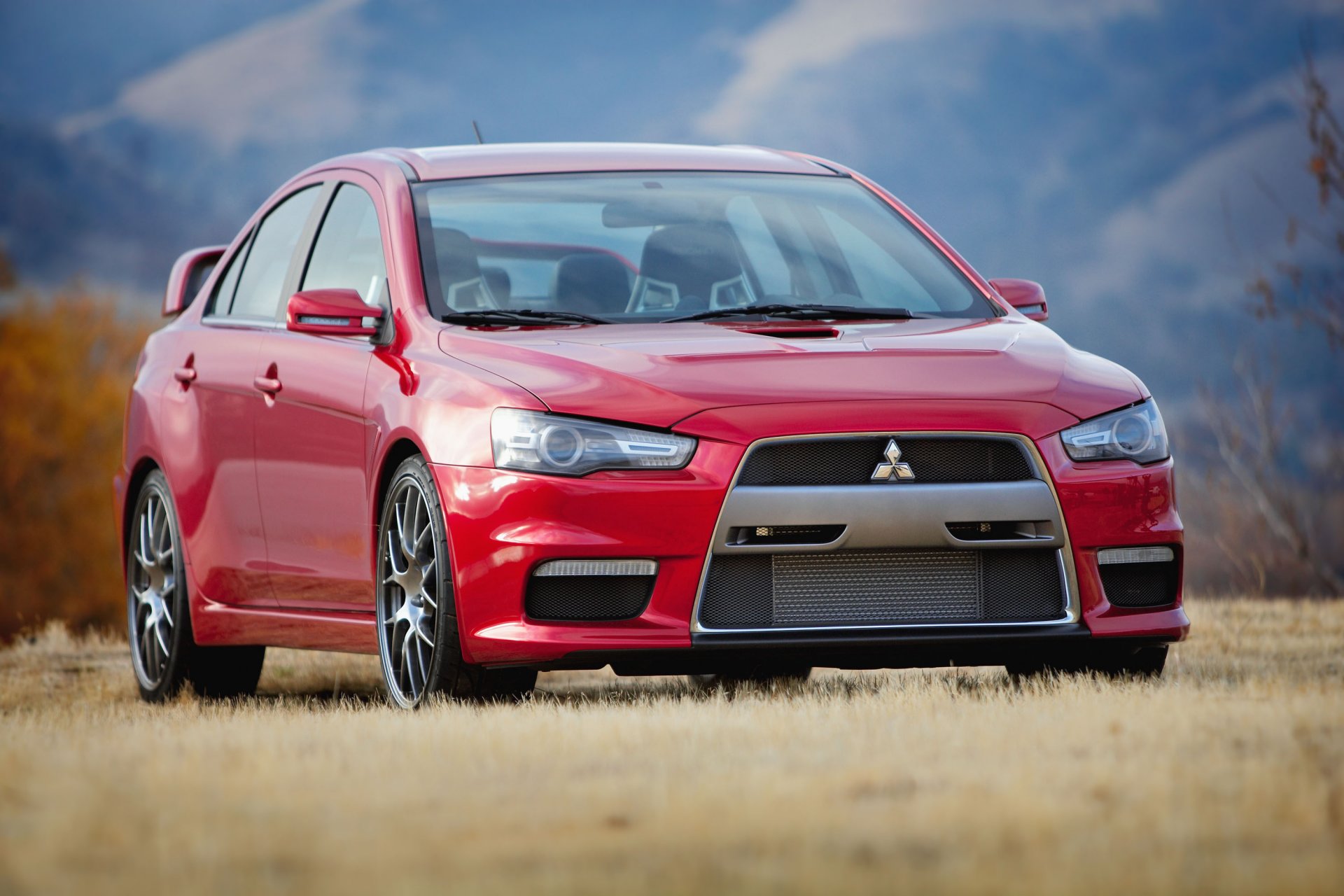 mitsubishi профессии evo x авто красный обои