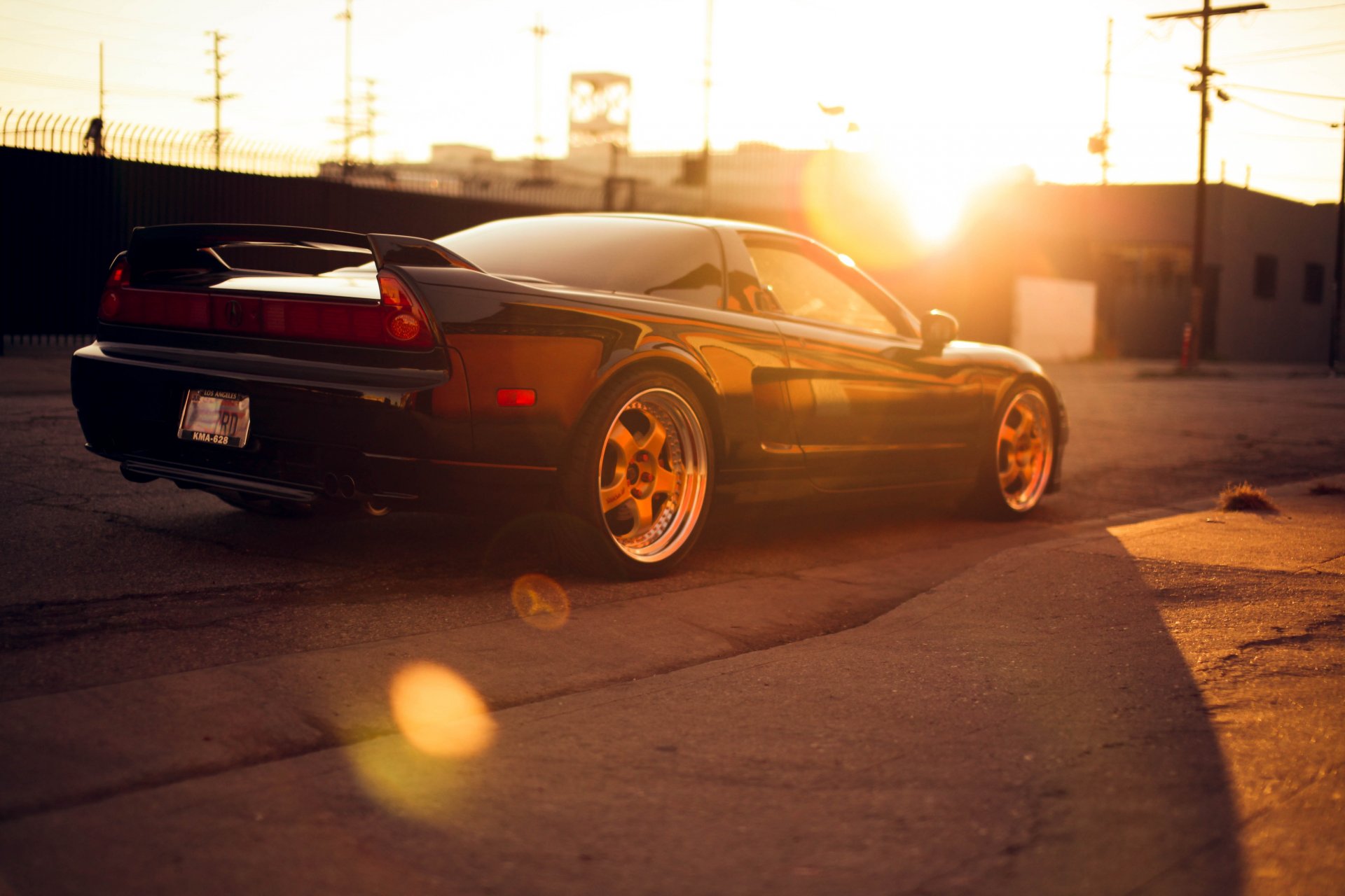 honda nsx car machine black