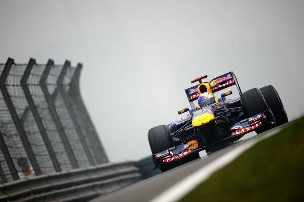 Sporty Sebastian Vettel at the races