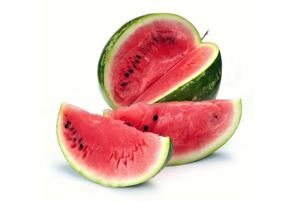 Wassermelone reife Beere in Stücken