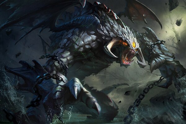 Roshan del juego dota 2 arte imagen