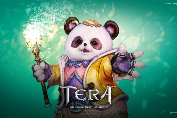 Tera mmorpg anime fantasia panda in abbigliamento