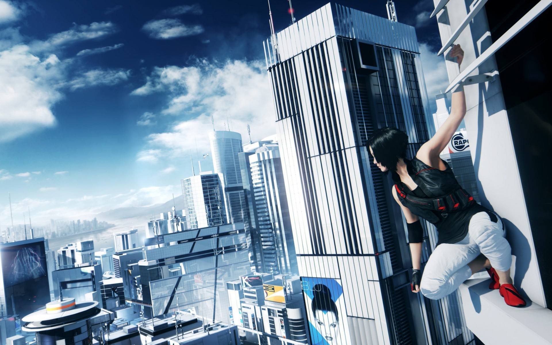 chmury drapacze chmur mirrors edge 2 niebo