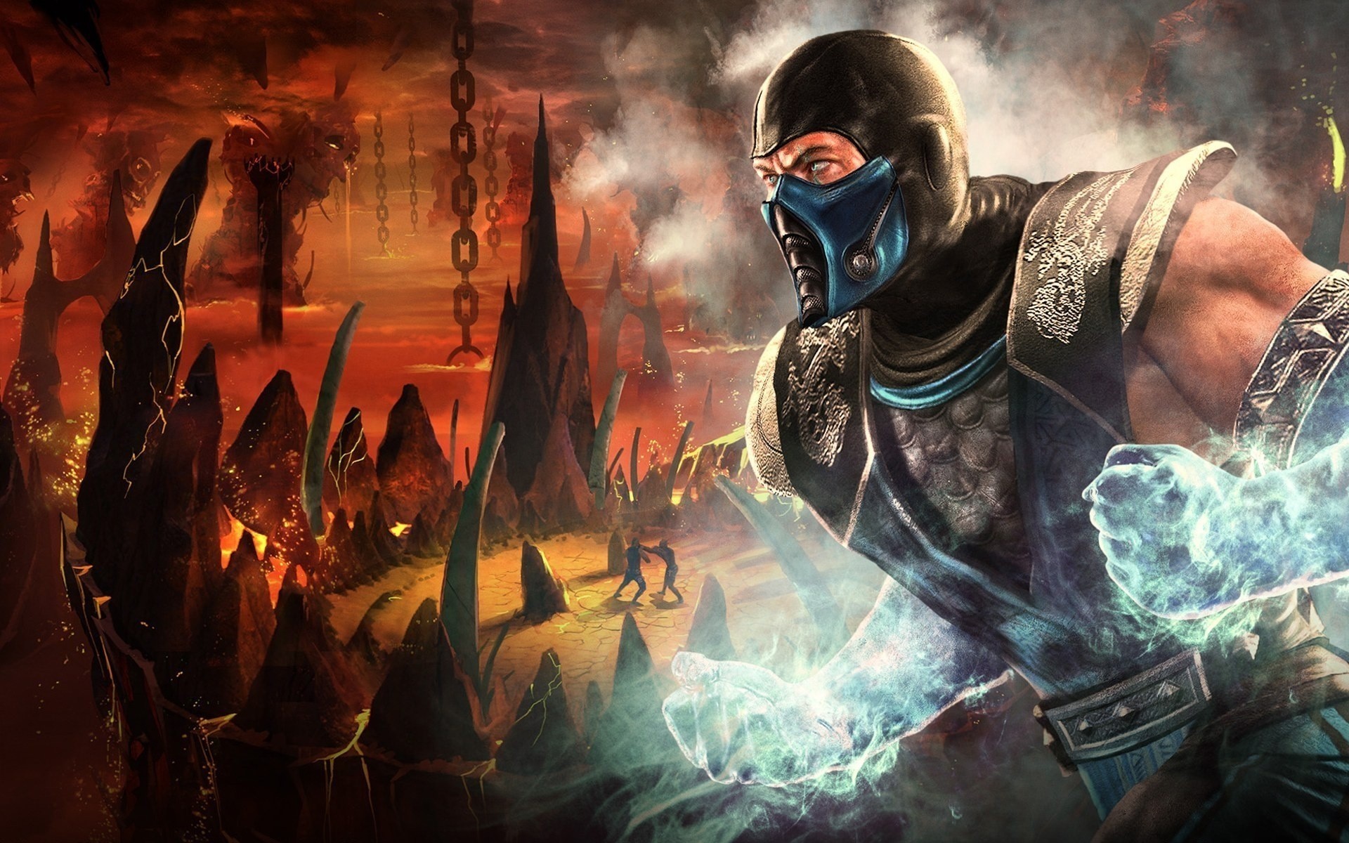 fuego hielo mortal kombat sub zero