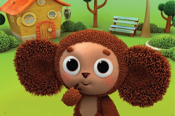 Carino Cheburashka dal cartone animato per bambini