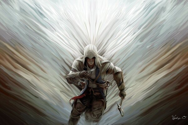 Assassins creed 3 guerrier tamagawk hache s exécute