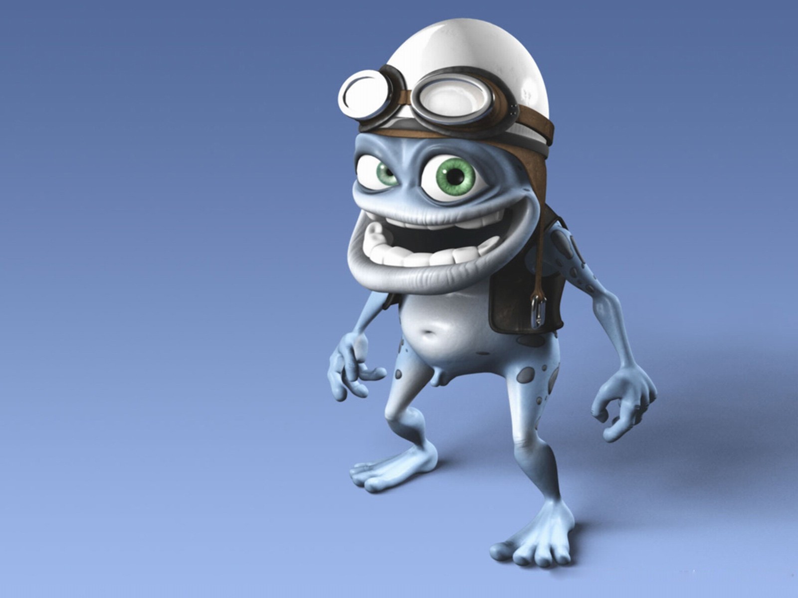 crazy frog rana loca dientes gafas