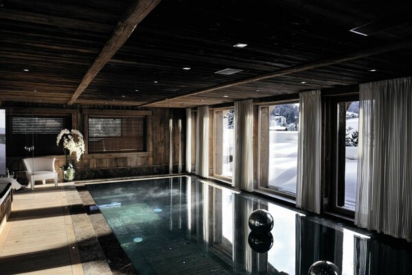 Conception de piscine en hiver