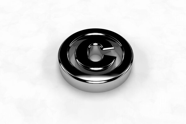 Metal Copyright Badge