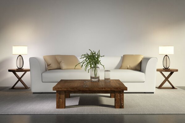 Modernes Design. Weiches Sofa