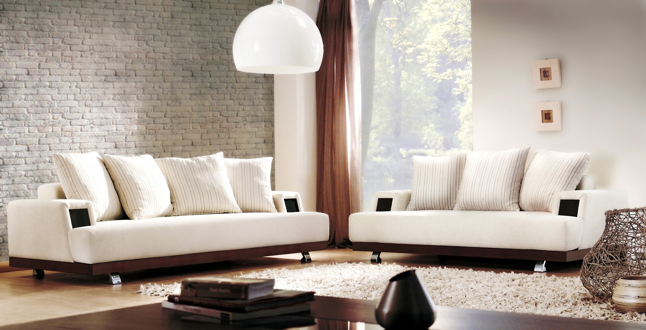 design tables bulbs carpet sofas pillow salon white living room