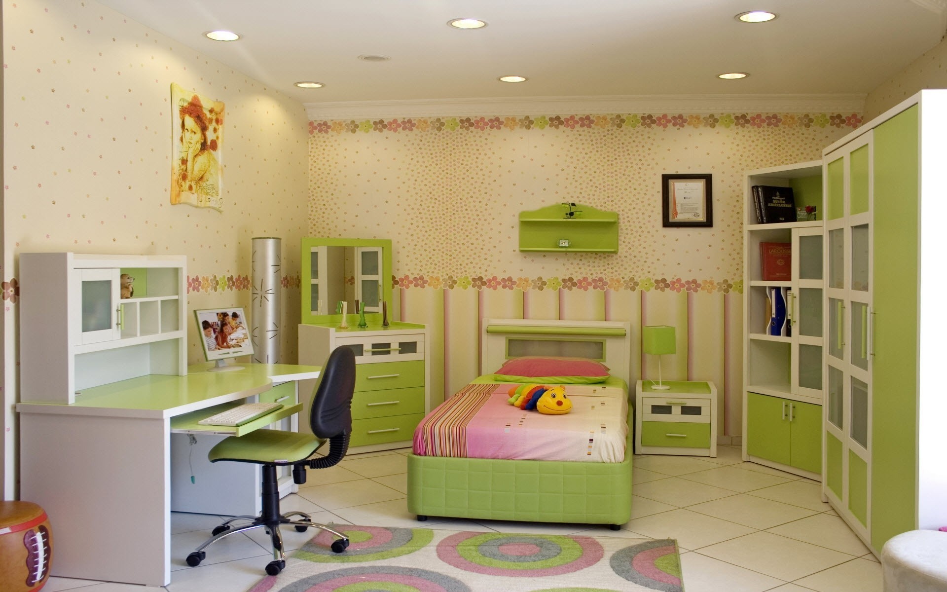 conception chambre style salon chambre à coucher enfants