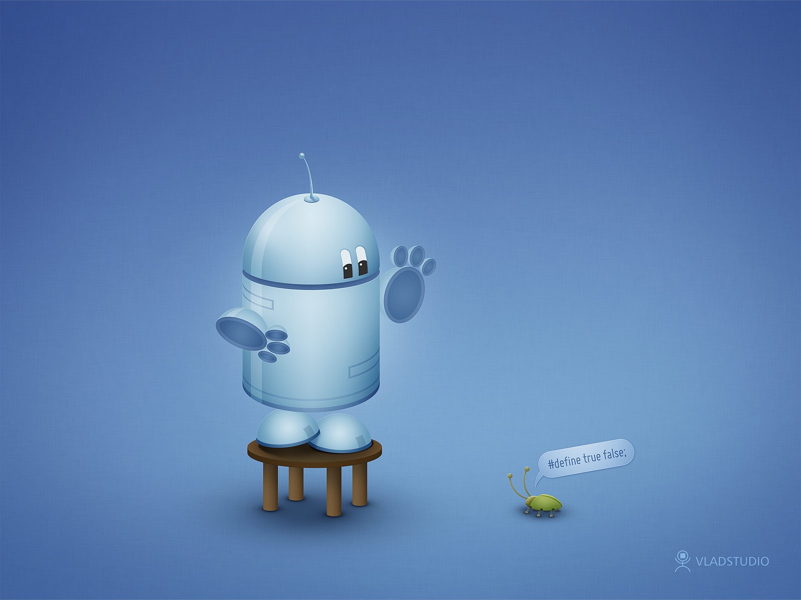 android robot bug blu android