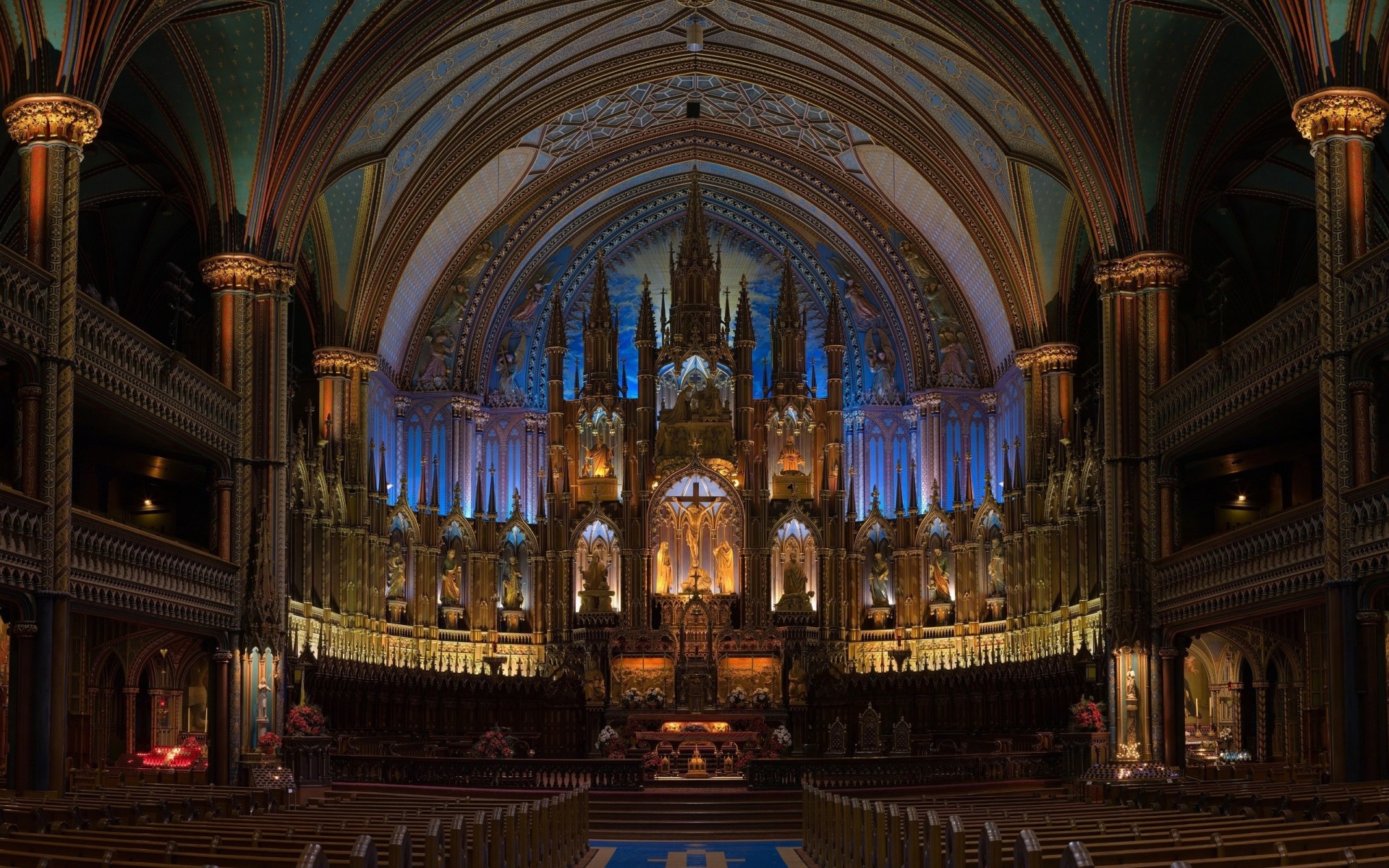 belle cathédrale église salon salle bancs