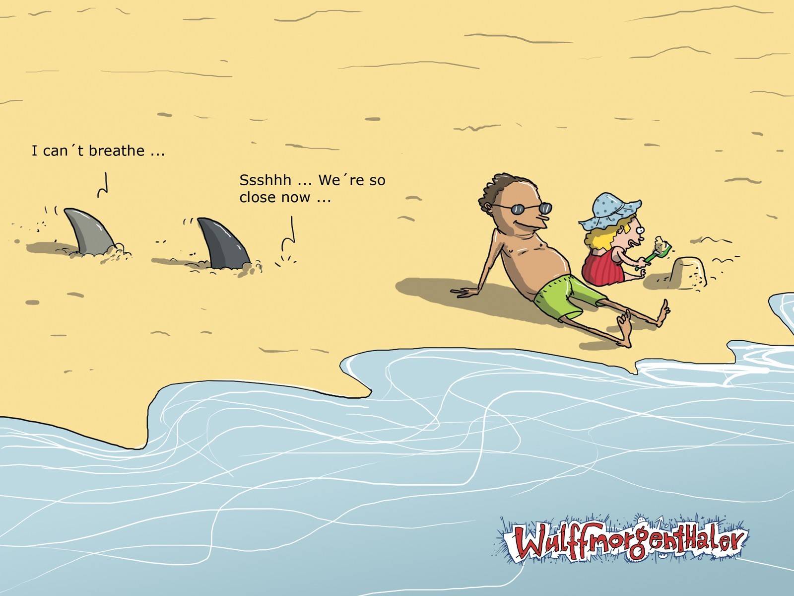 hark cartoon humor beach wulffmorgenthaler