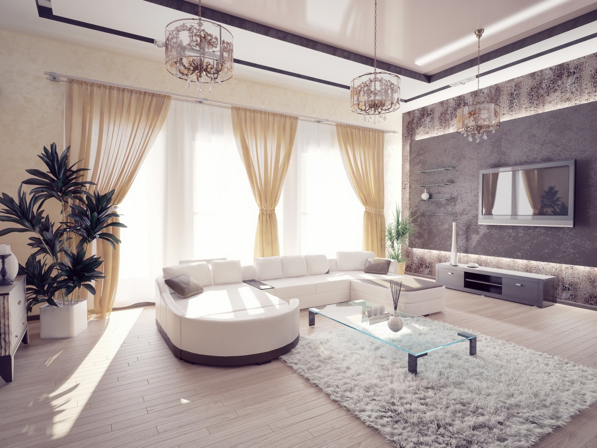 window salon room sofa design