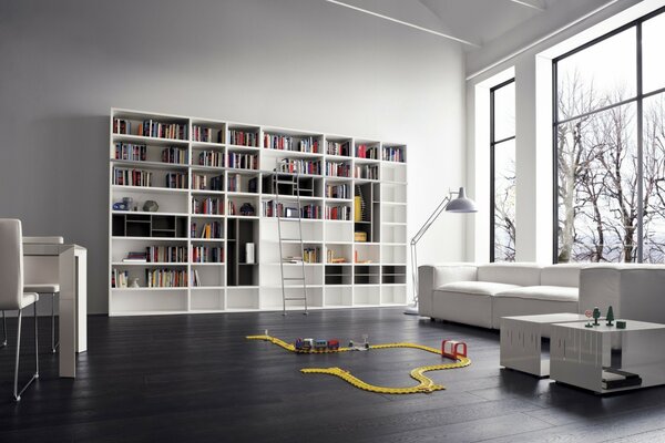 Design moderno della libreria