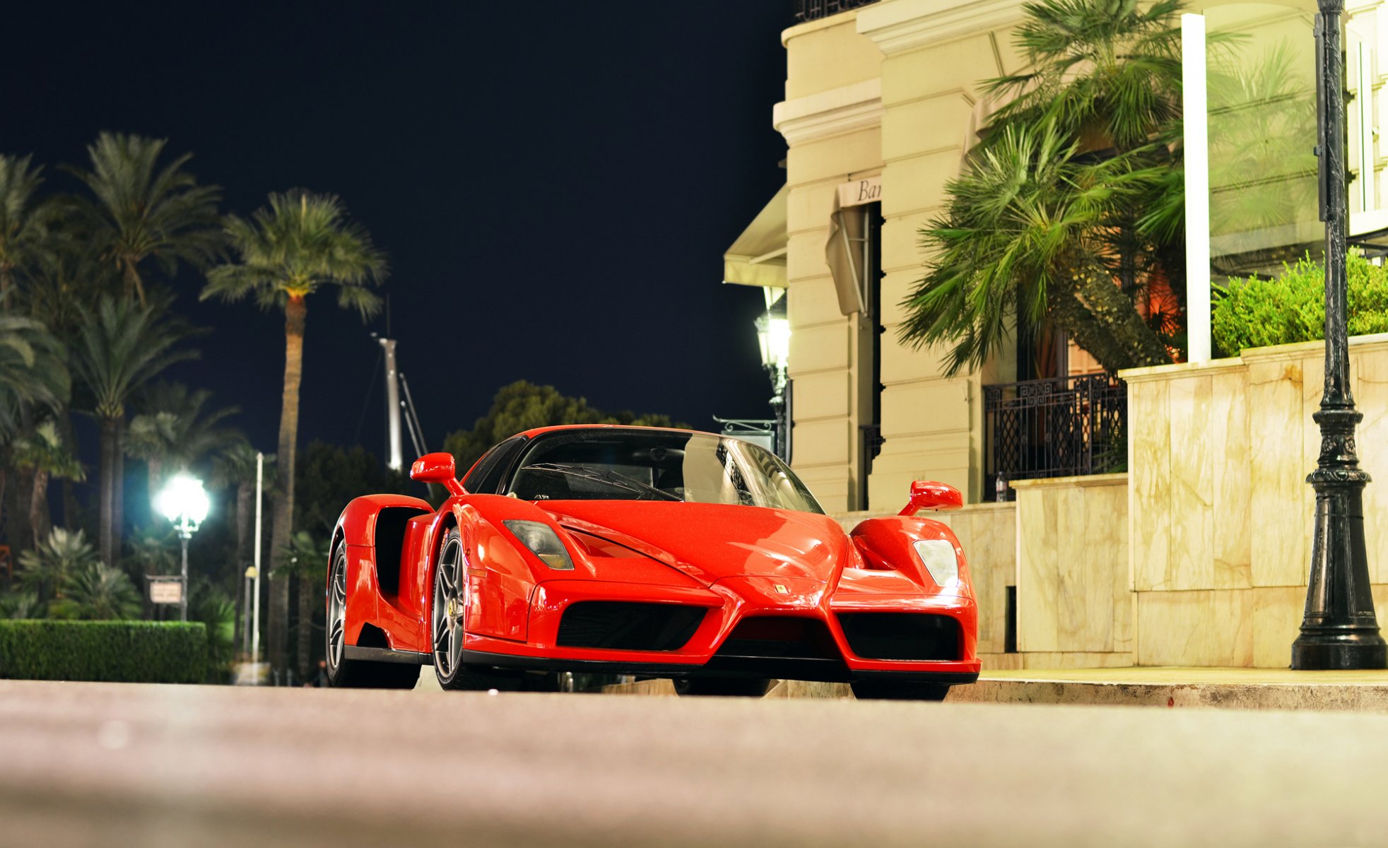 ferrari enzo town monaco night