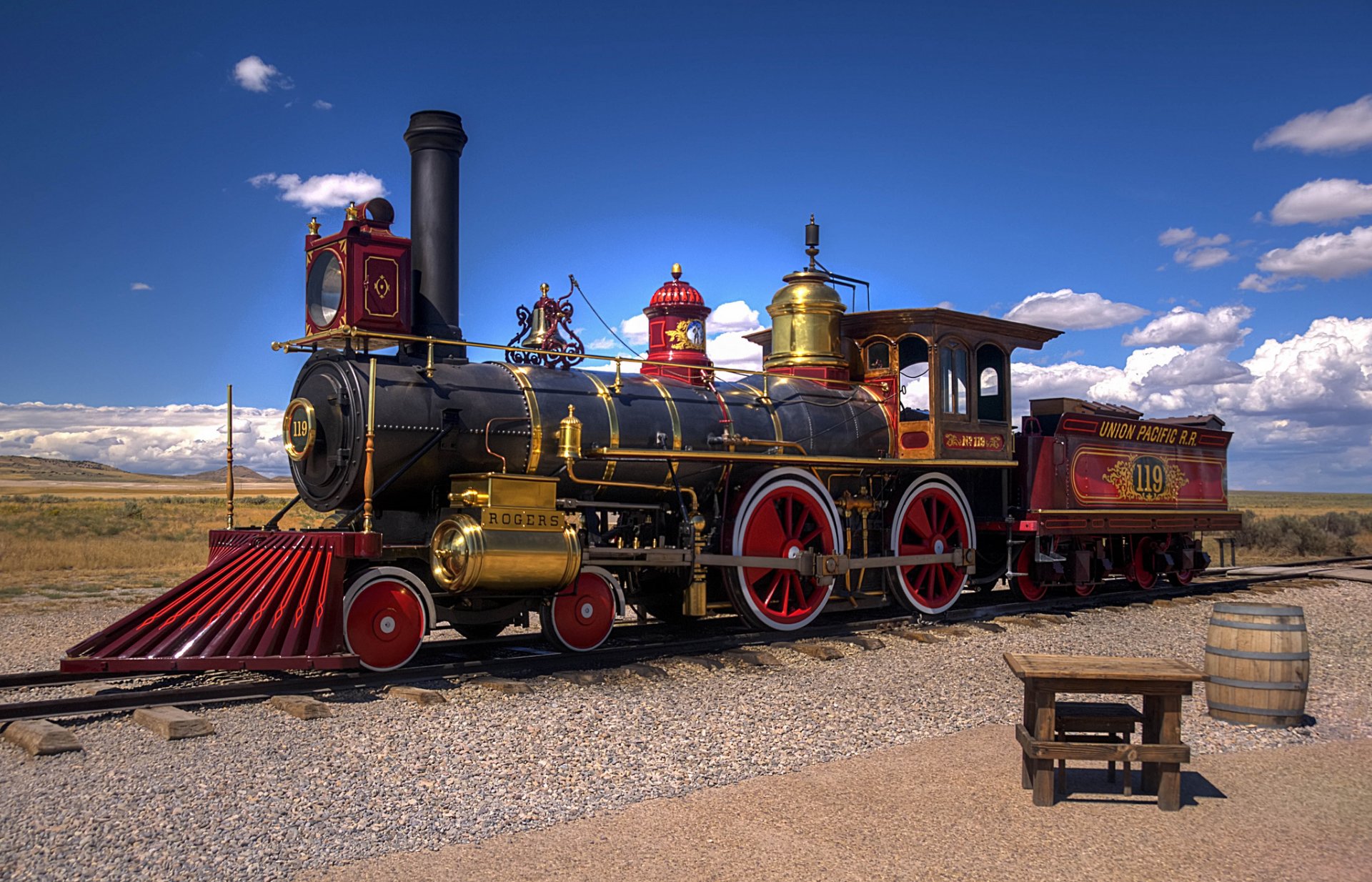 états-unis utah désert chemin de fer locomotive à vapeur vintage