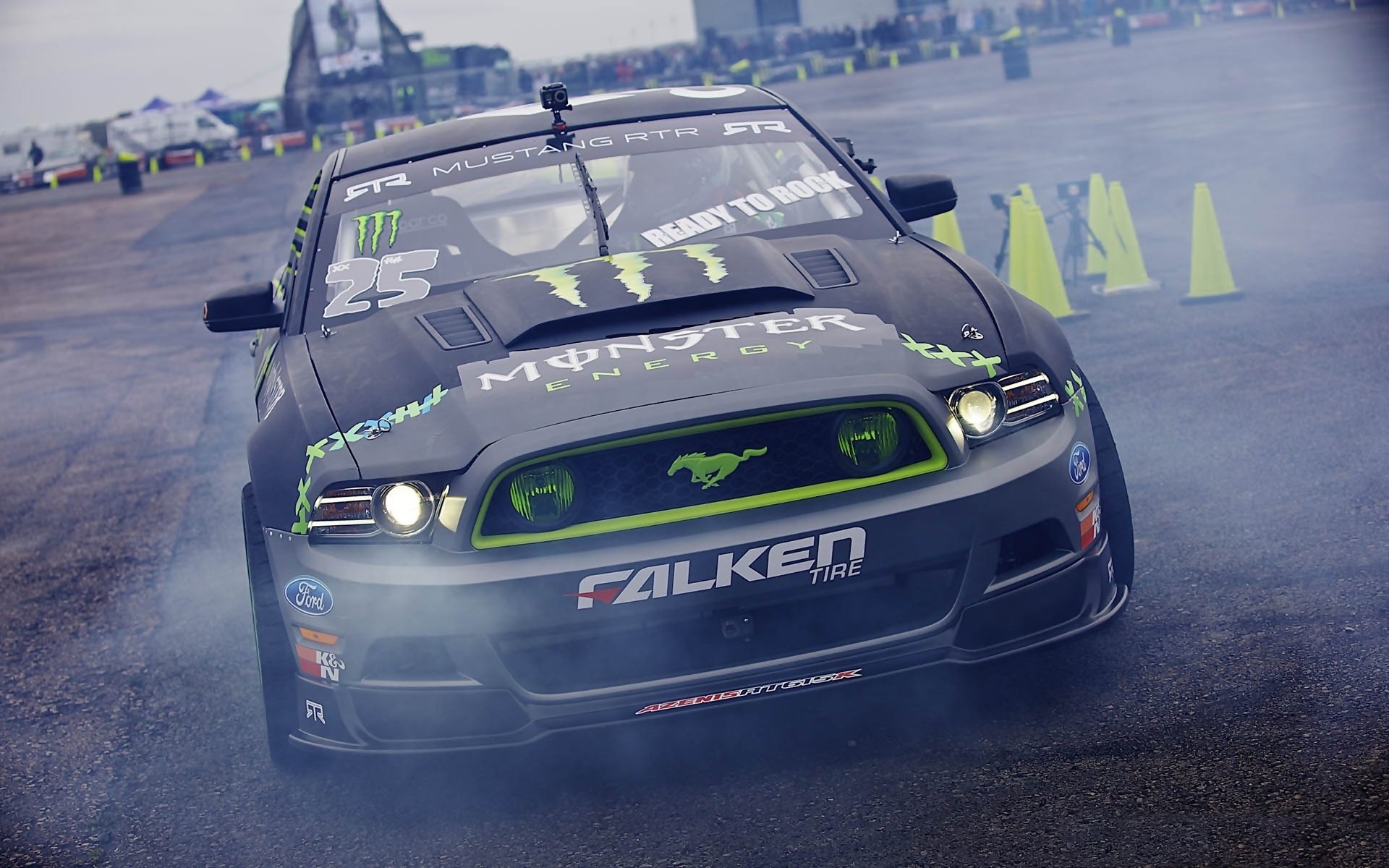 ford mustang falken monster energy gymkhana dérive