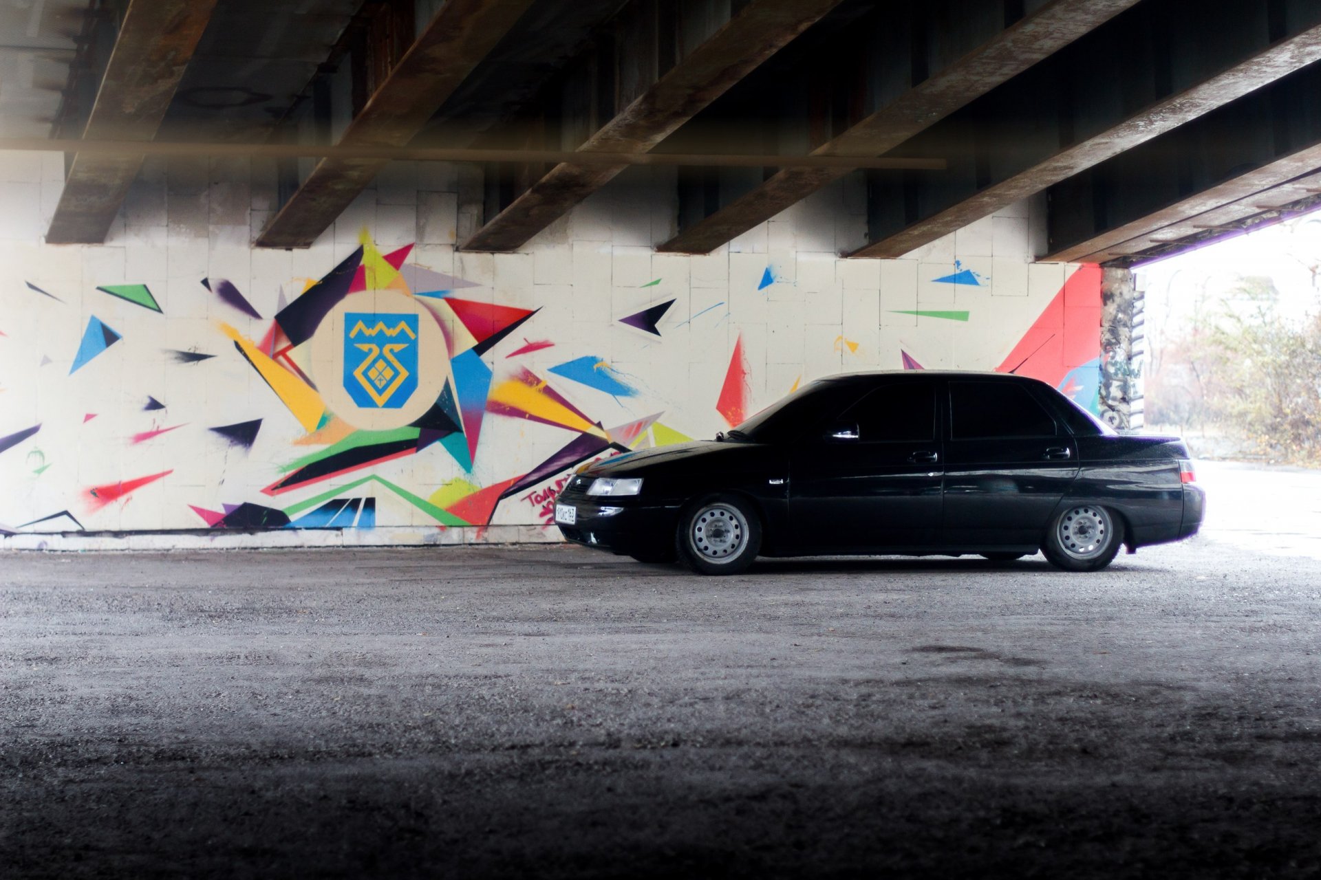 bpan lada vaz car auto vaz-2110 lada 110 graffiti