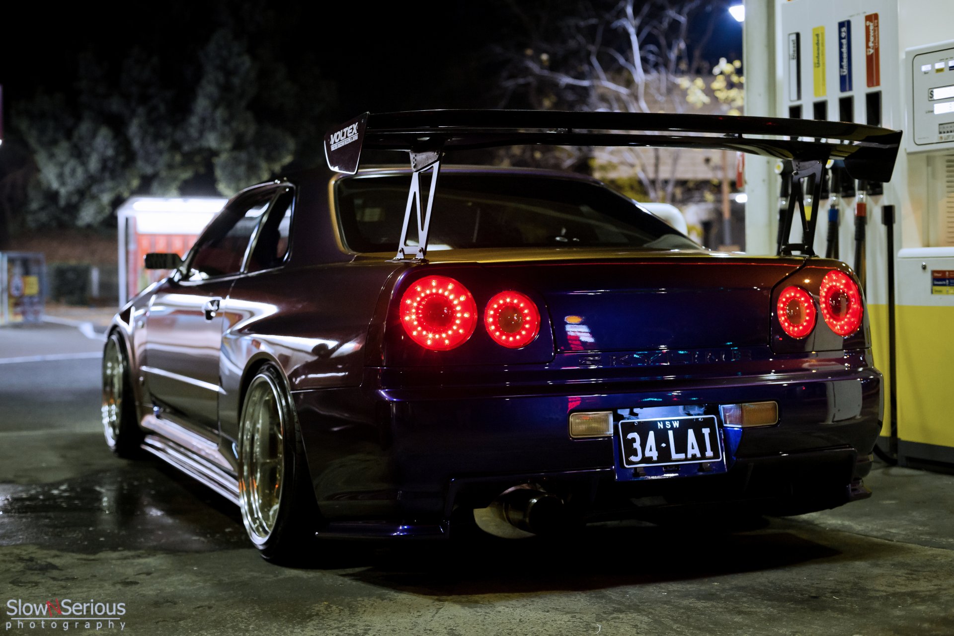 nissan skyline gt-r r34 nissan messa a punto notte skyline