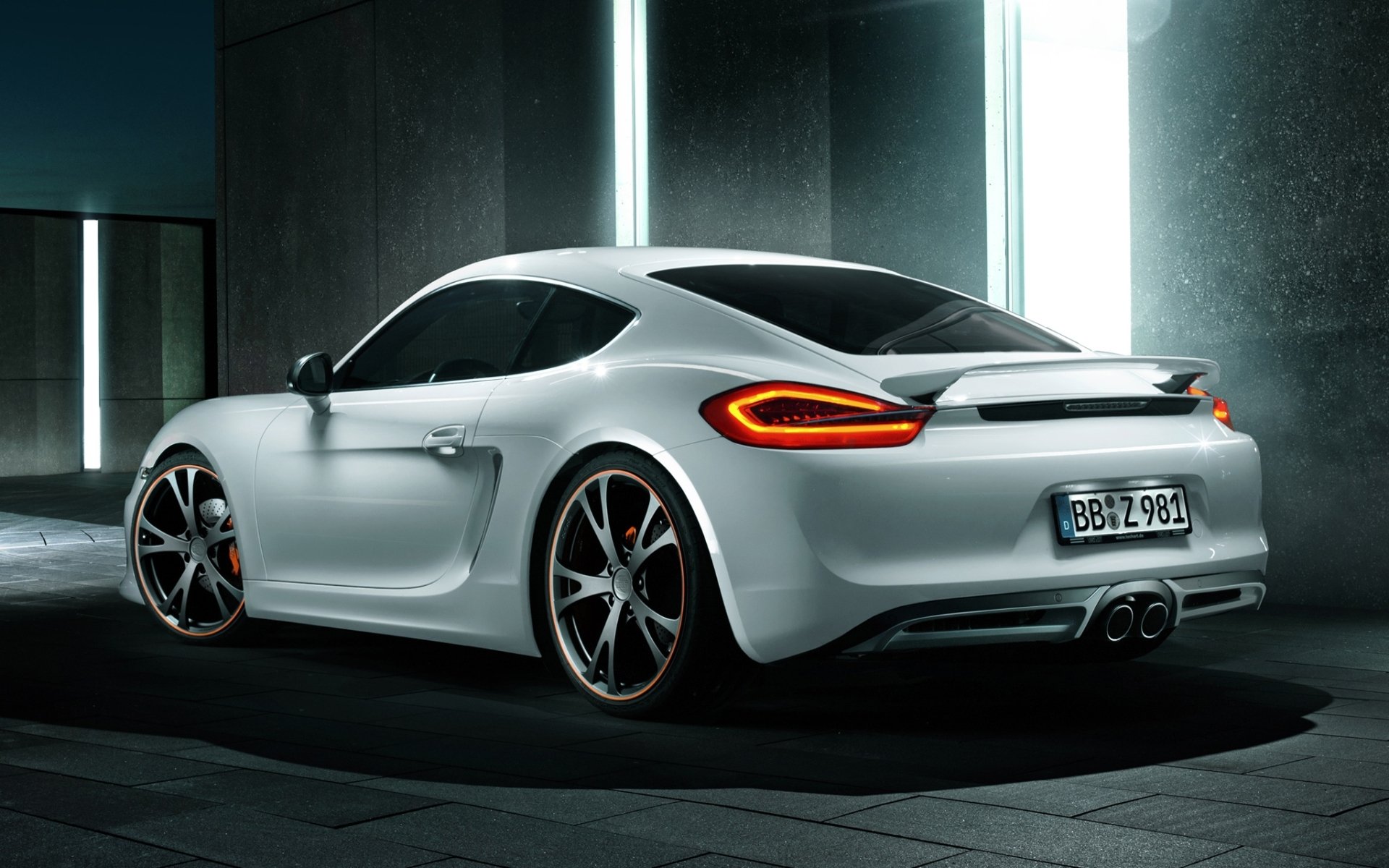 techart porsche cayman porsche cayman messa a punto luci vista posteriore