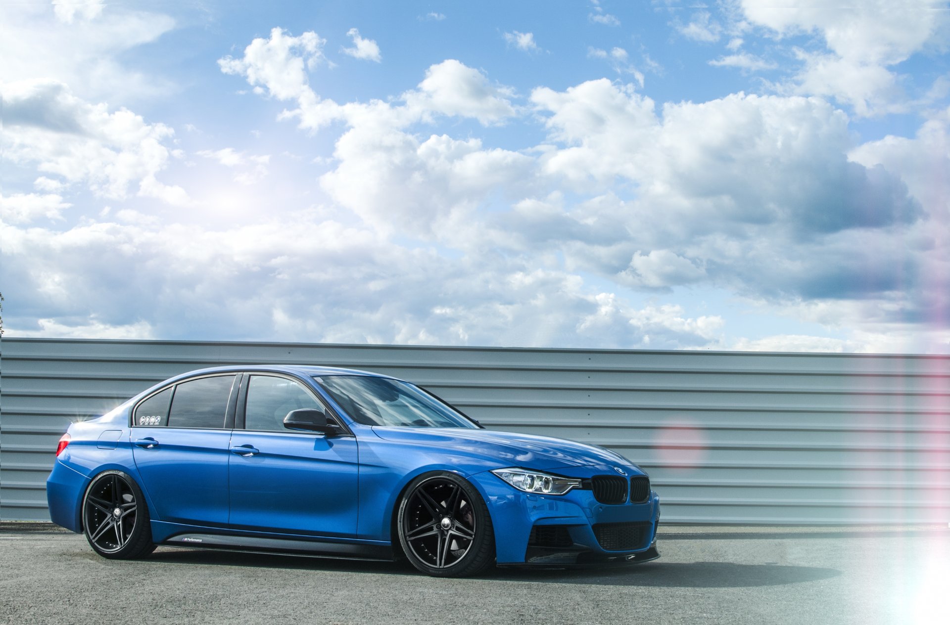 bmw f30 330d tuning blue