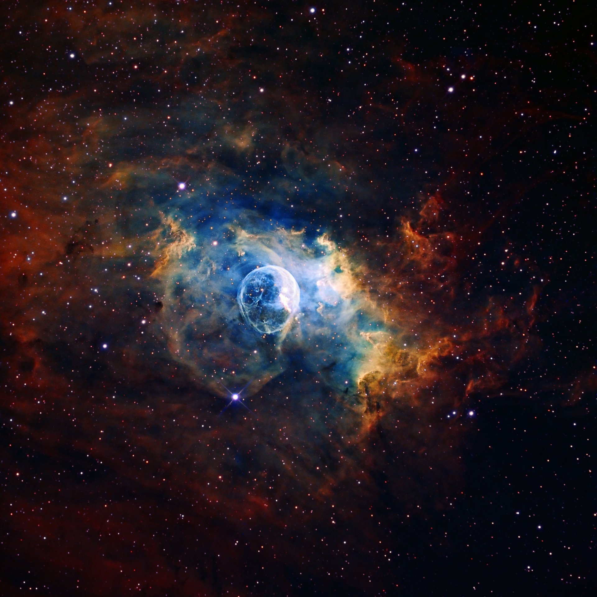 ngc 7635 mgławica nebula bubble bańka