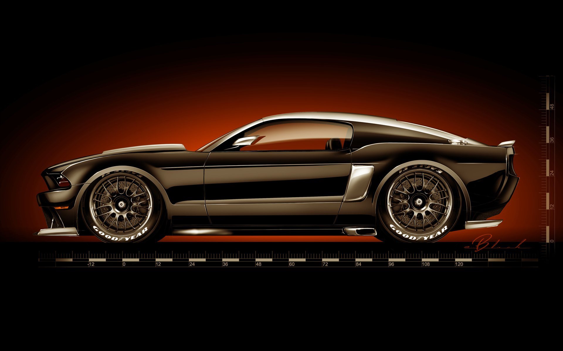 ford mustang gt hollywood hot rods muscle car tuning ford figure