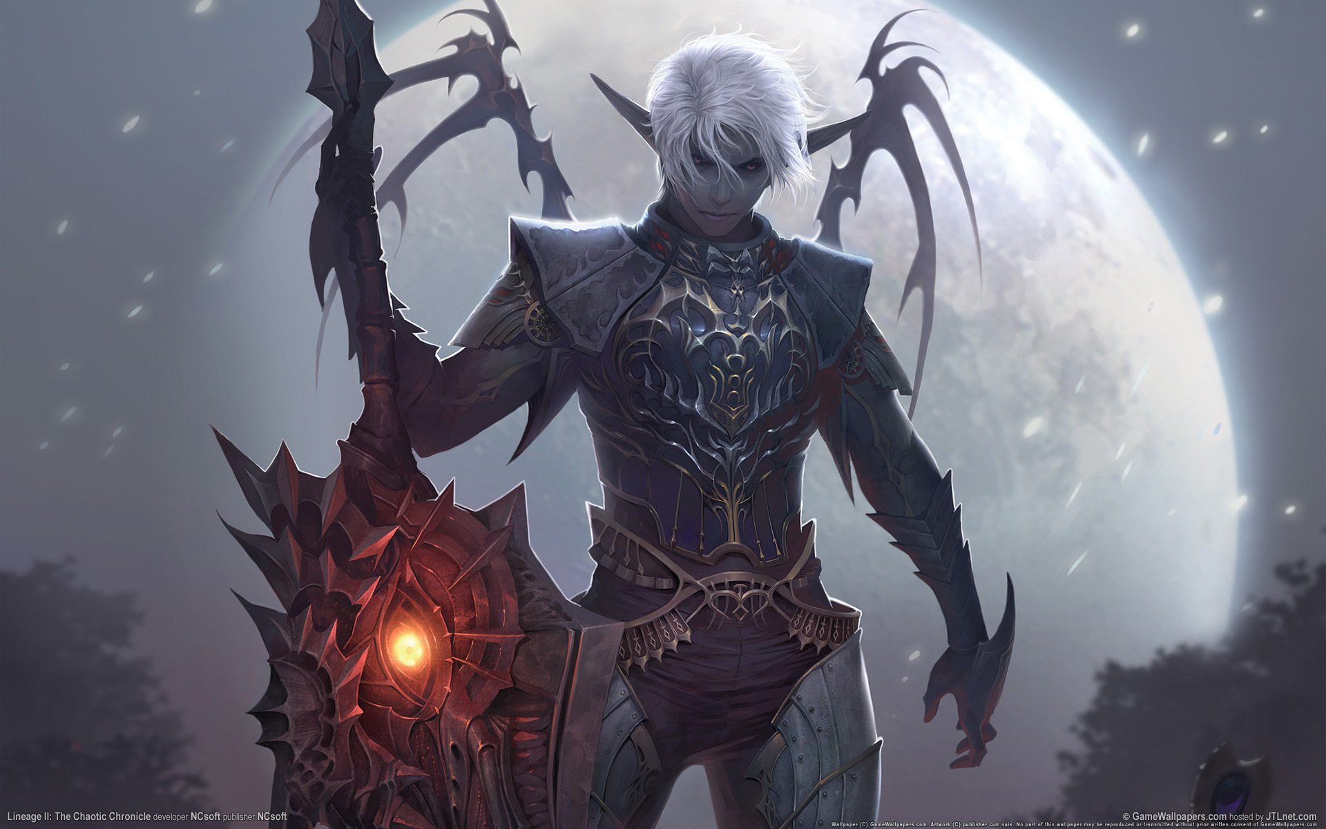 lineage 2 la2 la2 lineage ii zarich mond lineal dunkle elf