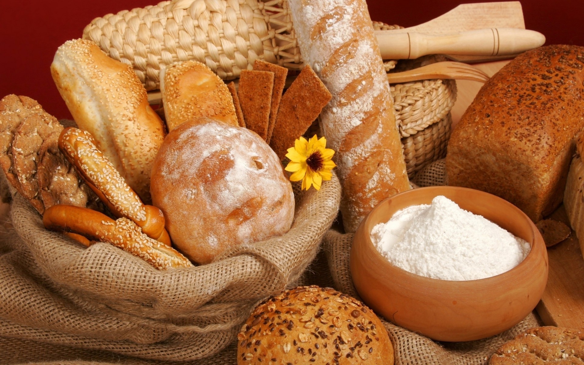 flour baking bread