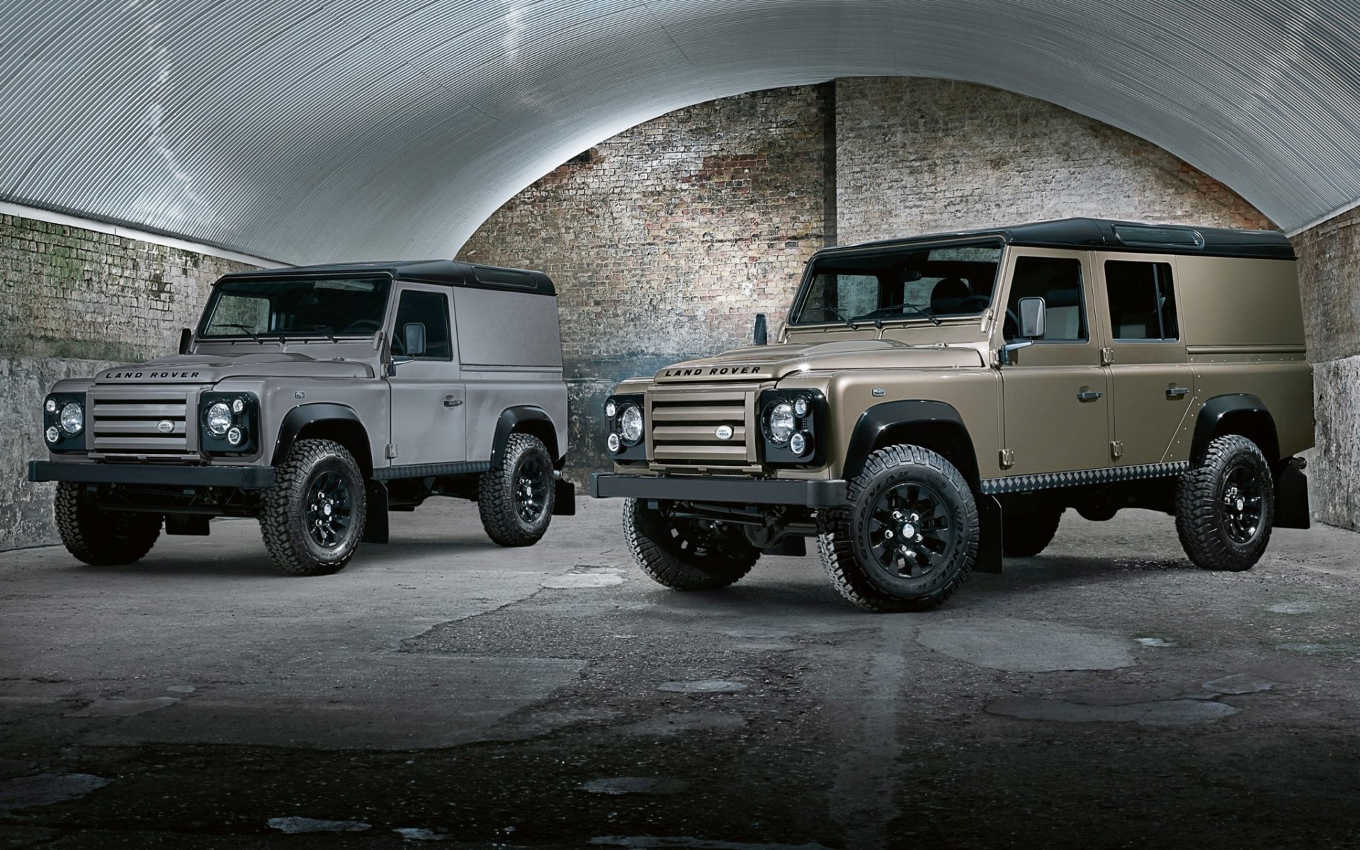 land rover beschützer dienstprogramm wagen x-tech land rover defender jeep suv front hangar hintergrund