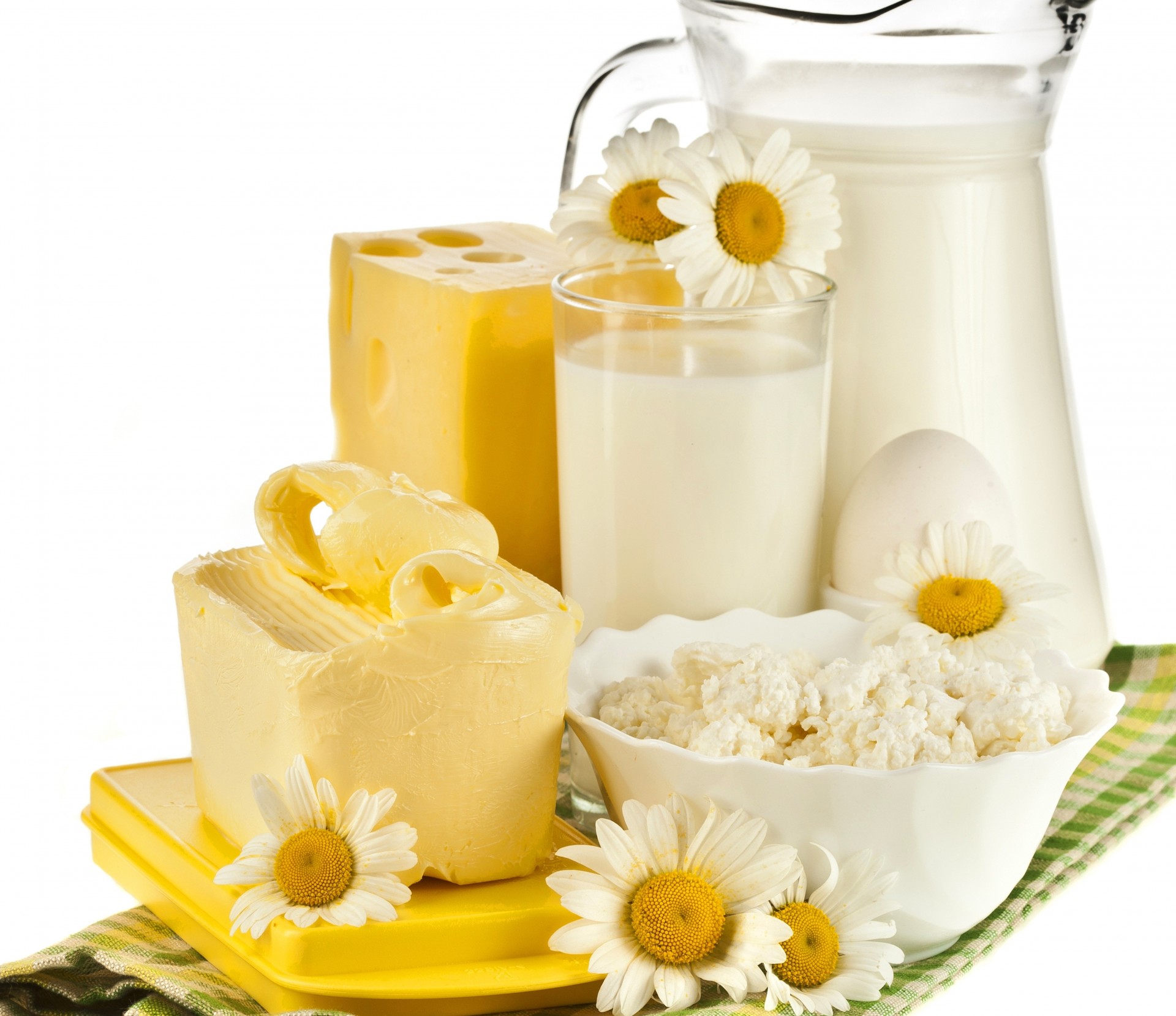 milch serviette blumen krug